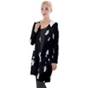 Vampire Hand Motif Graphic Print Pattern 2 Hooded Pocket Cardigan View1