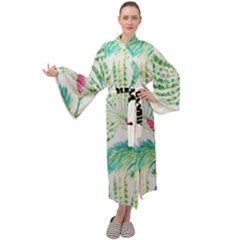  Palm Trees By Traci K Maxi Velour Kimono by tracikcollection