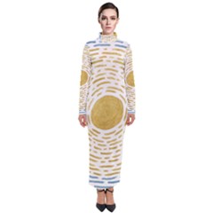 Sunshine Painting Turtleneck Maxi Dress by goljakoff