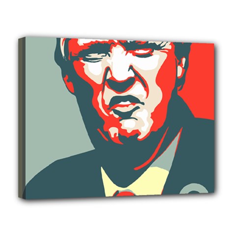 Trump Nope Canvas 14  X 11  (stretched) by goljakoff