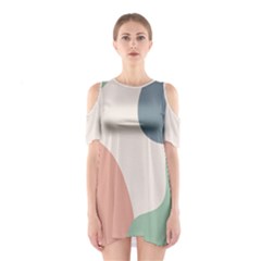 Abstract Shapes  Shoulder Cutout One Piece Dress by Sobalvarro