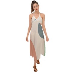 Abstract Shapes  Halter Tie Back Dress  by Sobalvarro