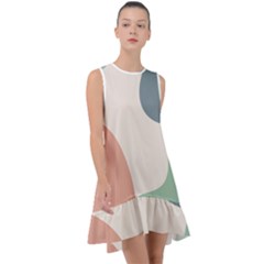 Abstract Shapes  Frill Swing Dress by Sobalvarro