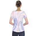 Marble stains  Short Sleeve Front Detail Top View2