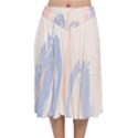 Marble stains  Velvet Flared Midi Skirt View1