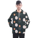Black peach white  Men s Half Zip Pullover View1