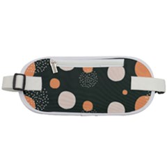 Black Peach White  Rounded Waist Pouch by Sobalvarro