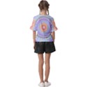 Pretty Pastel Boho Hippie Mandala Kids  V-Neck Horn Sleeve Blouse View2