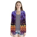 Nebula Starry Night Skies Abstract Art Drape Collar Cardigan View1