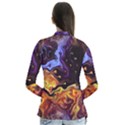 Nebula Starry Night Skies Abstract Art Drape Collar Cardigan View2