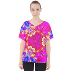 Newdesign V-neck Dolman Drape Top by LW41021