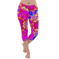 Newdesign Lightweight Velour Capri Yoga Leggings by LW41021