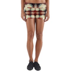 Royal Plaid  Yoga Shorts by LW41021