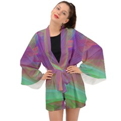 Color Winds Long Sleeve Kimono by LW41021