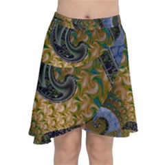 Sea Of Wonder Chiffon Wrap Front Skirt by LW41021