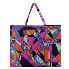 Abstract  Zipper Large Tote Bag by LW41021