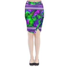 Feathery Winds Midi Wrap Pencil Skirt by LW41021