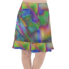 Prisma Colors Fishtail Chiffon Skirt by LW41021