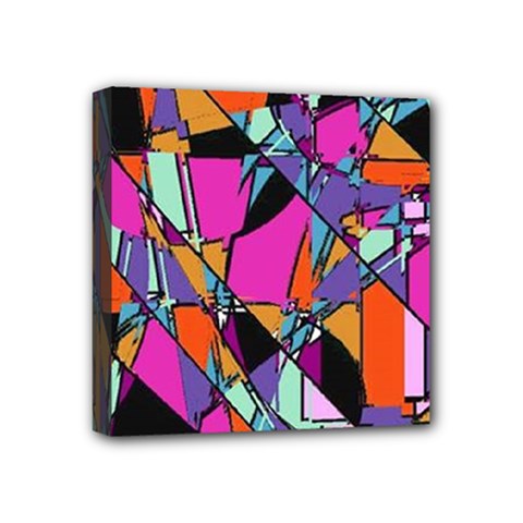 Abstract Mini Canvas 4  X 4  (stretched) by LW41021