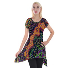 Goghwave Short Sleeve Side Drop Tunic by LW41021