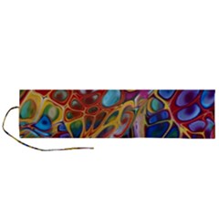 Colored Summer Roll Up Canvas Pencil Holder (l) by Galinka