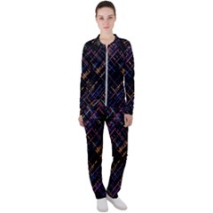 Criss-cross Pattern (multi-colored) Casual Jacket And Pants Set by LyleHatchDesign