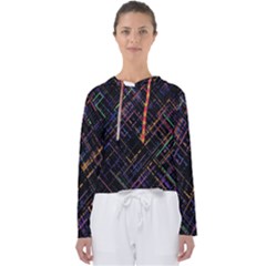 Criss-cross Pattern (multi-colored) Women s Slouchy Sweat by LyleHatchDesign