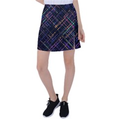 Criss-cross Pattern (multi-colored) Tennis Skirt by LyleHatchDesign