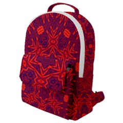 Red Rose Flap Pocket Backpack (small) by LW323