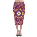 Tropical Twist Velvet Midi Pencil Skirt View1