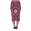 Tropical Twist Velvet Midi Pencil Skirt View2