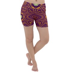 Tropical Twist Lightweight Velour Yoga Shorts by LW323