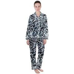 Beyond Abstract Satin Long Sleeve Pajamas Set by LW323