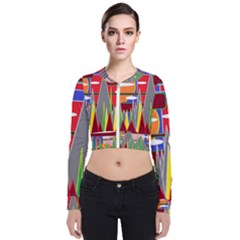 Forrest Sunset Long Sleeve Zip Up Bomber Jacket by LW323