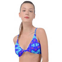 Blueberry Knot Up Bikini Top by LW323