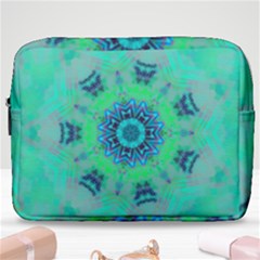 Blue Green  Twist Make Up Pouch (large) by LW323