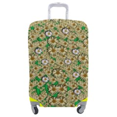 Florals In The Green Season In Perfect  Ornate Calm Harmony Luggage Cover (medium) by pepitasart