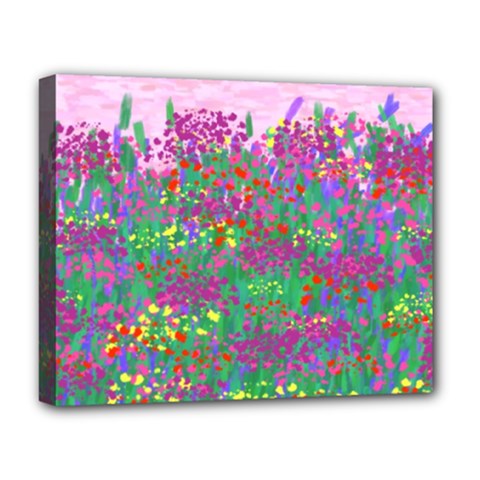 Bay Garden Deluxe Canvas 20  X 16  (stretched) by LW323