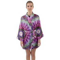 Sweet Cake Long Sleeve Satin Kimono by LW323