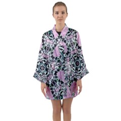 Lacygem-2 Long Sleeve Satin Kimono by LW323