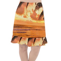 Sunset Beauty Fishtail Chiffon Skirt by LW323