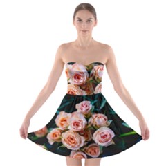 Sweet Roses Strapless Bra Top Dress by LW323