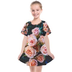 Sweet Roses Kids  Smock Dress by LW323