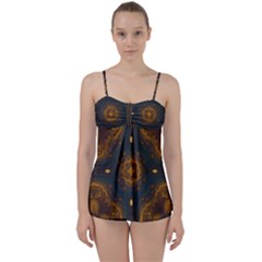 Midnight Romance Babydoll Tankini Set by LW323