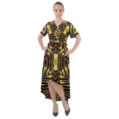 Beyou Front Wrap High Low Dress by LW323