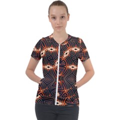 Fun In The Sun Short Sleeve Zip Up Jacket by LW323