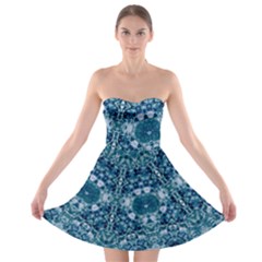 Blue Heavens Strapless Bra Top Dress by LW323