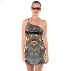 Lovely Day One Soulder Bodycon Dress by LW323