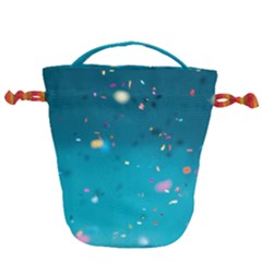 Bluesplash Drawstring Bucket Bag by LW323