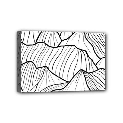 Mountains Mini Canvas 6  X 4  (stretched) by goljakoff